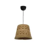GLOBOSTAR® PANIER 204-0171 Boho Κρεμαστό Φωτιστικό Οροφής με Ντουί 1 x E27 AC 220-240V IP20 - Μπεζ - Μ32 x Π32 x Υ30cm - Image 4