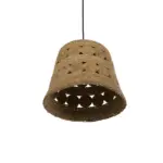 GLOBOSTAR® PANIER 204-0171 Boho Κρεμαστό Φωτιστικό Οροφής με Ντουί 1 x E27 AC 220-240V IP20 - Μπεζ - Μ32 x Π32 x Υ30cm - Image 6