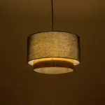 GLOBOSTAR® BASIL 204-0174 Μοντέρνο Κρεμαστό Φωτιστικό Οροφής με Ντουί 1 x E27 AC 220-240V IP20 - Μαύρο & Χρυσό - Μ30 x Π30 x Υ20cm - Image 3