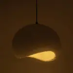 GLOBOSTAR® STONE 204-0176 Μοντέρνο Κρεμαστό Φωτιστικό Οροφής με Ντουί 1 x E27 AC 220-240V IP20 - Λευκό - Μ31.5 x Π35 x Υ26cm - Image 3