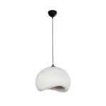 GLOBOSTAR® STONE 204-0176 Μοντέρνο Κρεμαστό Φωτιστικό Οροφής με Ντουί 1 x E27 AC 220-240V IP20 - Λευκό - Μ31.5 x Π35 x Υ26cm - Image 4