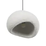GLOBOSTAR® STONE 204-0176 Μοντέρνο Κρεμαστό Φωτιστικό Οροφής με Ντουί 1 x E27 AC 220-240V IP20 - Λευκό - Μ31.5 x Π35 x Υ26cm - Image 6