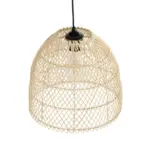 GLOBOSTAR® CESTINO 204-0178 Boho Κρεμαστό Φωτιστικό Οροφής Μονόφωτο 1 x E27 AC 220-240V IP20 Μπεζ - Μ30 x Π30 x Υ25cm - Image 6