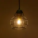 GLOBOSTAR® BUR 204-0180 Μοντέρνο Κρεμαστό Φωτιστικό Οροφής Μονόφωτο 1 x E27 AC 220-240V IP20 Μαύρο - Μ16 x Π16 x Υ19cm - Image 2