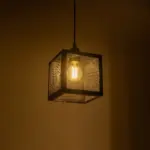 GLOBOSTAR® JAULA 204-0181 Μοντέρνο Κρεμαστό Φωτιστικό Οροφής Μονόφωτο 1 x E27 AC 220-240V IP20 Μαύρο - Μ16 x Π16 x Υ16cm - Image 3