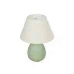 GLOBOSTAR® CESTA 204-0182 Μοντέρνο Επιτραπέζιο Φωτιστικό Πορτατίφ με Ντουί 1 x E27 AC 220-240V IP20 - Λαδί & Μπεζ - Μ22 x Π22 x Υ30cm - Image 2
