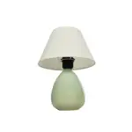 GLOBOSTAR® CESTA 204-0182 Μοντέρνο Επιτραπέζιο Φωτιστικό Πορτατίφ με Ντουί 1 x E27 AC 220-240V IP20 - Λαδί & Μπεζ - Μ22 x Π22 x Υ30cm - Image 5