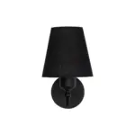 GLOBOSTAR® ELEGANTE 204-0185 Μοντέρνο Φωτιστικό Τοίχου - Απλίκα με Ντουί 1 x E27 AC 220-240V IP20 - Μαύρο - Μ14 x Π22 x Υ24cm - Image 3