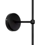 GLOBOSTAR® LING 204-0188 Μοντέρνο Φωτιστικό Τοίχου - Απλίκα με Ντουί 1 x E27 AC 220-240V IP20 - Μαύρο & Μπεζ - Μ22 x Π25 x Υ53cm - Image 6
