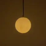 GLOBOSTAR® GLOBIDIO 204-0195 Μοντέρνο Κρεμαστό Φωτιστικό Οροφής με Ντουί 1 x E27 AC 220-240V IP20 - Χρύσο & Λευκό - Μ15 x Π15 x Υ15cm - Image 3
