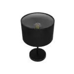 GLOBOSTAR® LARA 204-0196 Μοντέρνο Επιτραπέζιο Φωτιστικό Πορτατίφ με Ντουί 1 x E27 AC 220-240V IP20 - Μαύρο - Μ24 x Π24 x Υ36cm - Image 5