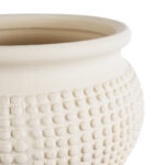 GloboStar® Artificial Garden MORELIA 20510 Διακοσμητικό Κεραμικό Κασπώ Γλάστρα - Flower Pot Μπεζ Φ19 x Υ13cm - Image 5
