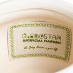 GloboStar® Artificial Garden MORELIA 20510 Διακοσμητικό Κεραμικό Κασπώ Γλάστρα - Flower Pot Μπεζ Φ19 x Υ13cm - Image 6