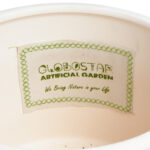 GloboStar® Artificial Garden BERATAN 20514 Διακοσμητικό Κεραμικό Κασπώ Γλάστρα - Flower Pot Λευκό Φ19 x Υ16cm - Image 6