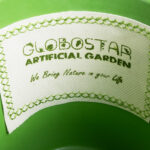 GloboStar® Artificial Garden ASWAN 20515 Διακοσμητικό Κεραμικό Κασπώ Γλάστρα - Flower Pot Λευκό με Πράσινο Φ14 x Υ13cm - Image 6