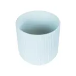 GloboStar® Artificial Garden SEMINYAK 20519 Διακοσμητική Κεραμική Γλάστρα Λευκή Π17 x M17 x Υ17 - Image 3