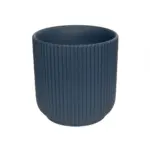 GloboStar® Artificial Garden ULUWATU 20520 Διακοσμητική Κεραμική Γλάστρα Μπλέ Π17 x M17 x Υ17 - Image 2