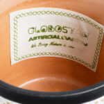 GloboStar® Artificial Garden VARANASI 20524 Διακοσμητικό Κεραμικό Κασπώ Γλάστρα - Flower Pot Χρυσό με Λευκό και Μαύρο Φ14.5 x Υ13cm - Image 6