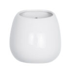 GloboStar® Artificial Garden GRENADA 20537 Διακοσμητική Κεραμική Γλάστρα Λευκή Φ12 x Υ13 - Image 4