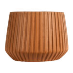 GloboStar® Artificial Garden ZANZIBAR 20539 Διακοσμητικό Κεραμικό Κασπώ Γλάστρα - Flower Pot Πορτοκαλί Φ11.5 x Υ9.5cm - Image 4