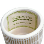 GloboStar® Artificial Garden AMARETTO 20543 Διακοσμητικό Κεραμικό Κασπώ Γλάστρα - Flower Pot Μπεζ με Λευκό Φ11 x Υ11cm - Image 6
