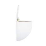 GloboStar® Artificial Garden LYON 20551 Διακοσμητικό Πλαστικό Κασπώ Γλάστρα - Flower Pot Λευκό Μ12 x Π6 x Υ13.5cm - Image 6