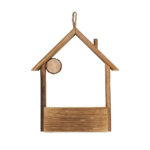 GloboStar® Artificial Garden ALSACE 20552 Κρεμαστό Διακοσμητικό Ξύλινο Κασπώ Γλάστρα - Flower Pot Καφέ Μ18 x Π7.5 x Υ27cm - Image 4