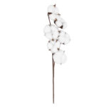 GloboStar® Artificial Garden COTTON BRANCH 20558 Τεχνητό Διακοσμητικό Κλαδί βαμβάκι Υ45cm - Image 2