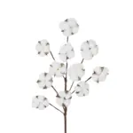 GloboStar® Artificial Garden COTTON BRANCH 20569 Τεχνητό Διακοσμητικό Κλαδί Βαμβάκι Μ30 x Π6 x Υ80 cm - Image 3