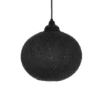 GLOBOSTAR® SOLEI 205-0006 Boho Κρεμαστό Φωτιστικό Οροφής με Ντουί 1 x E27 AC 220-240V IP20 - Μαύρο - M20 x Π20 x Υ25cm - Image 5