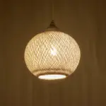 GLOBOSTAR® SOLEI 205-0009 Boho Κρεμαστό Φωτιστικό Οροφής με Ντουί 1 x E27 AC 220-240V IP20 - Λευκό - M20 x Π20 x Υ25cm - Image 3