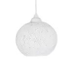 GLOBOSTAR® SOLEI 205-0009 Boho Κρεμαστό Φωτιστικό Οροφής με Ντουί 1 x E27 AC 220-240V IP20 - Λευκό - M20 x Π20 x Υ25cm - Image 5