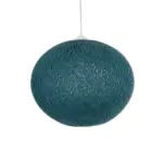 GLOBOSTAR® SOLEI 205-0010 Boho Κρεμαστό Φωτιστικό Οροφής με Ντουί 1 x E27 AC 220-240V IP20 - Τιρκουάζ - M40 x Π40 x Υ36cm - Image 5