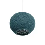 GLOBOSTAR® SOLEI 205-0011 Boho Κρεμαστό Φωτιστικό Οροφής με Ντουί 1 x E27 AC 220-240V IP20 - Τιρκουάζ - M30 x Π30 x Υ26cm - Image 6