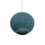 GLOBOSTAR® SOLEI 205-0012 Boho Κρεμαστό Φωτιστικό Οροφής με Ντουί 1 x E27 AC 220-240V IP20 - Τιρκουάζ - M20 x Π20 x Υ25cm - Image 6