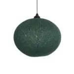 GLOBOSTAR® SOLEI 205-0013 Boho Κρεμαστό Φωτιστικό Οροφής με Ντουί 1 x E27 AC 220-240V IP20 - Πράσινο - M40 x Π40 x Υ36cm - Image 5