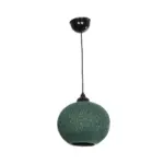 GLOBOSTAR® SOLEI 205-0015 Boho Κρεμαστό Φωτιστικό Οροφής με Ντουί 1 x E27 AC 220-240V IP20 - Πράσινο - M20 x Π20 x Υ25cm - Image 4