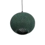 GLOBOSTAR® SOLEI 205-0015 Boho Κρεμαστό Φωτιστικό Οροφής με Ντουί 1 x E27 AC 220-240V IP20 - Πράσινο - M20 x Π20 x Υ25cm - Image 6