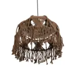 GLOBOSTAR® TONA 205-0016 Boho Κρεμαστό Φωτιστικό Οροφής με Ντουί 1 x E27 AC 220-240V IP20 - Καφέ- M40 x Π40 x Υ38cm - Image 6