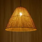 GLOBOSTAR® HUTT 205-0018 Boho Κρεμαστό Φωτιστικό Οροφής με Ντουί 1 x E27 AC 220-240V IP20 - Μπεζ - M50 x Π50 x Υ40cm - Image 3