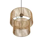 GLOBOSTAR® ROXXI 205-0019 Boho Κρεμαστό Φωτιστικό Οροφής με Ντουί 1 x E27 AC 220-240V IP20 - Μπεζ - M35 x Π35 x Υ37cm - Image 6