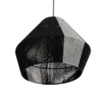 GLOBOSTAR® ANGULUS 205-0021 Boho Κρεμαστό Φωτιστικό Οροφής με Ντουί 1 x E27 AC 220-240V IP20 - Μαύρο & Γκρι - M40 x Π40 x Υ35cm - Image 6