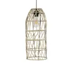 GLOBOSTAR® NETI 205-0024 Boho Κρεμαστό Φωτιστικό Οροφής με Ντουί 1 x E27 AC 220-240V IP20 - Μπεζ - M20 x Π20 x Υ49cm - Image 5