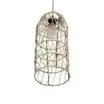 GLOBOSTAR® NETI 205-0024 Boho Κρεμαστό Φωτιστικό Οροφής με Ντουί 1 x E27 AC 220-240V IP20 - Μπεζ - M20 x Π20 x Υ49cm - Image 6