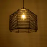 GLOBOSTAR® VORK 205-0027 Boho Κρεμαστό Φωτιστικό Οροφής με Ντουί 1 x E27 AC 220-240V IP20 - Μαύρο - M40 x Π40 x Υ36cm - Image 3