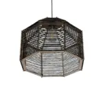 GLOBOSTAR® VORK 205-0027 Boho Κρεμαστό Φωτιστικό Οροφής με Ντουί 1 x E27 AC 220-240V IP20 - Μαύρο - M40 x Π40 x Υ36cm - Image 6