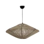 GLOBOSTAR® OVNI 205-0029 Boho Κρεμαστό Φωτιστικό Οροφής με Ντουί 1 x E27 AC 220-240V IP20 - Μπεζ - M60 x Π60 x Υ29cm - Image 4