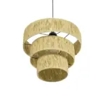 GLOBOSTAR® COROIN 205-0034 Boho Κρεμαστό Φωτιστικό Οροφής με Ντουί 1 x E27 AC 220-240V IP20 - Μπεζ - M40 x Π40 x Υ35cm - Image 6