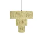 GLOBOSTAR® COROIN 205-0035 Boho Κρεμαστό Φωτιστικό Οροφής με Ντουί 1 x E27 AC 220-240V IP20 - Μπεζ - M70 x Π70 x Υ64cm - Image 5