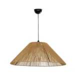 GLOBOSTAR® HATA 205-0037 Boho Κρεμαστό Φωτιστικό Οροφής με Ντουί 1 x E27 AC 220-240V IP20 - Μπεζ - M60 x Π60 x Υ27cm - Image 4
